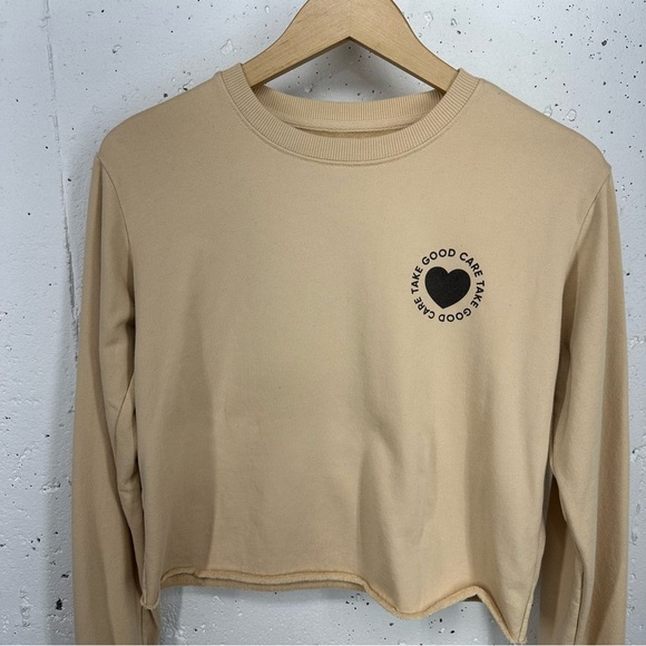 Spiritual Gangster Size Small Honey Take Good Care SG Vintage Terry Pullover - Picture 2 of 12
